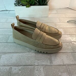 Vionic Gold Loafers